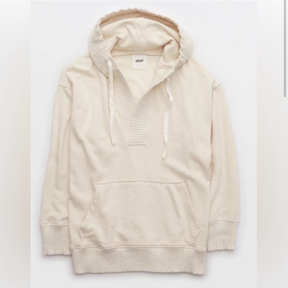 Aerie Down-to-Earth Henley Hoodie NWOT
